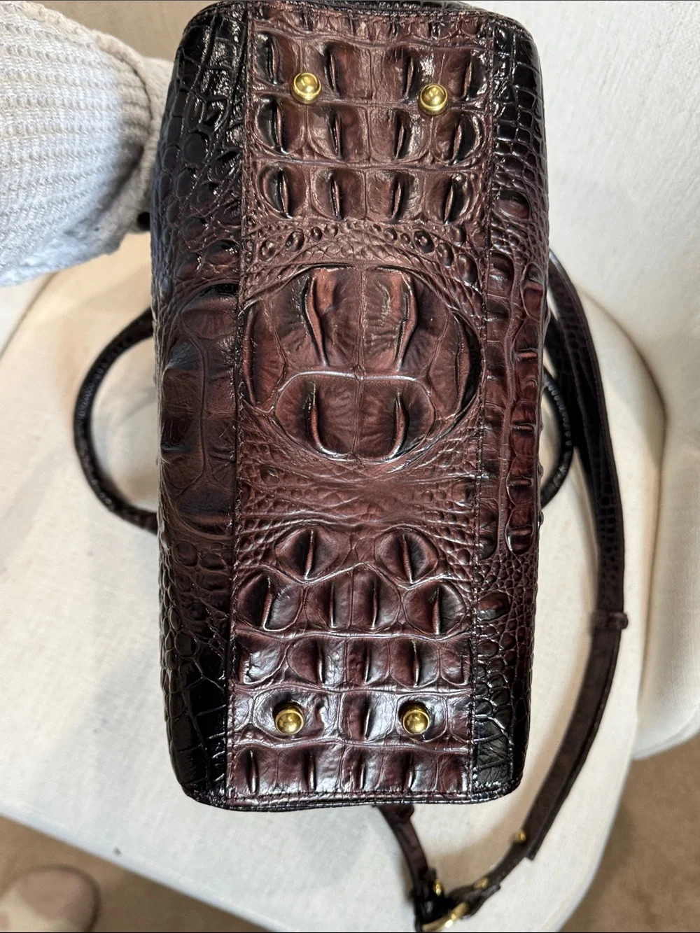 Brahmin structured satchel